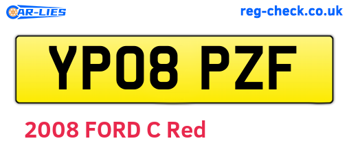 YP08PZF are the vehicle registration plates.