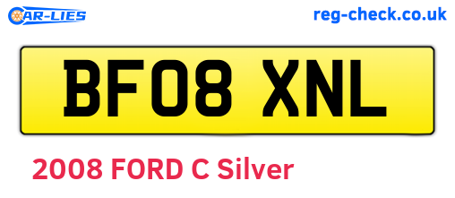 BF08XNL are the vehicle registration plates.
