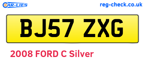 BJ57ZXG are the vehicle registration plates.