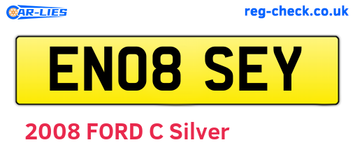 EN08SEY are the vehicle registration plates.