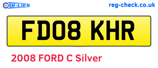 FD08KHR are the vehicle registration plates.