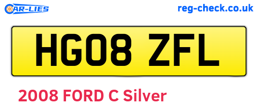 HG08ZFL are the vehicle registration plates.