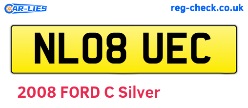 NL08UEC are the vehicle registration plates.
