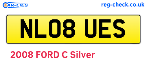 NL08UES are the vehicle registration plates.