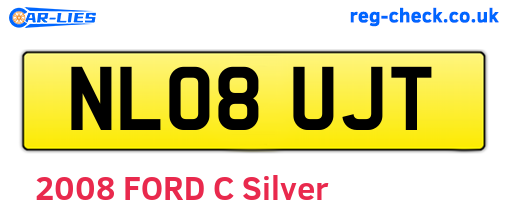 NL08UJT are the vehicle registration plates.