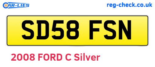 SD58FSN are the vehicle registration plates.