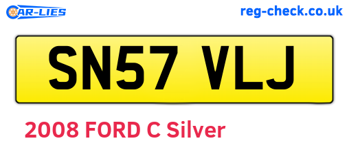 SN57VLJ are the vehicle registration plates.