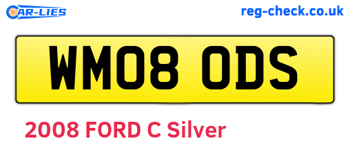 WM08ODS are the vehicle registration plates.