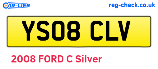 YS08CLV are the vehicle registration plates.