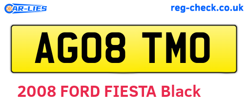 AG08TMO are the vehicle registration plates.