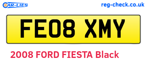 FE08XMY are the vehicle registration plates.