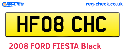 HF08CHC are the vehicle registration plates.