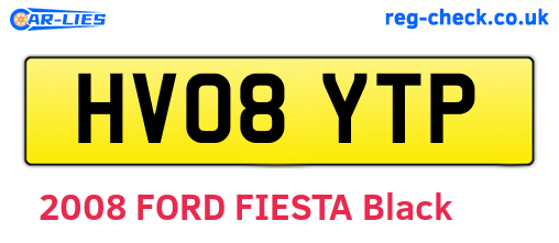 HV08YTP are the vehicle registration plates.