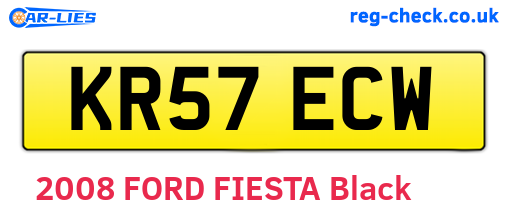 KR57ECW are the vehicle registration plates.