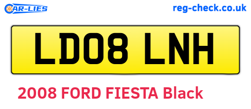 LD08LNH are the vehicle registration plates.