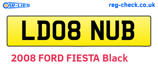 LD08NUB are the vehicle registration plates.