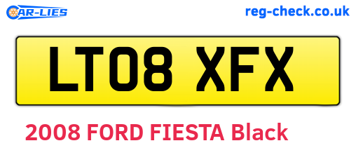 LT08XFX are the vehicle registration plates.