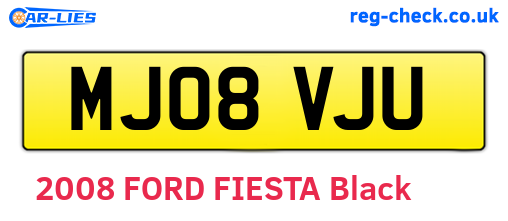 MJ08VJU are the vehicle registration plates.