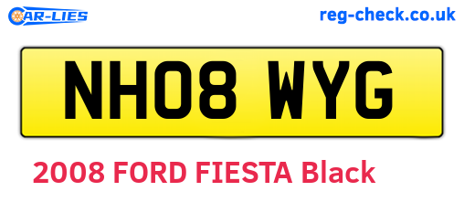 NH08WYG are the vehicle registration plates.