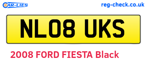 NL08UKS are the vehicle registration plates.