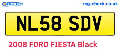 NL58SDV are the vehicle registration plates.