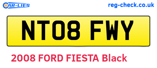 NT08FWY are the vehicle registration plates.