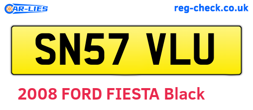 SN57VLU are the vehicle registration plates.