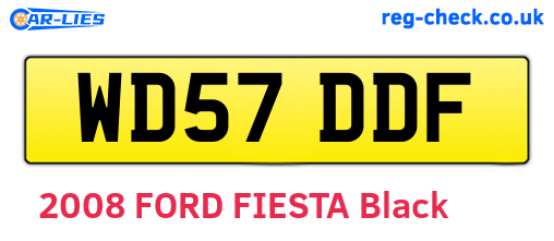 WD57DDF are the vehicle registration plates.