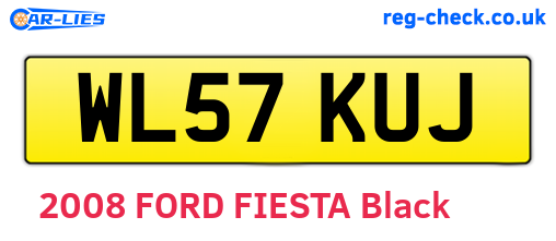 WL57KUJ are the vehicle registration plates.