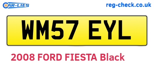WM57EYL are the vehicle registration plates.