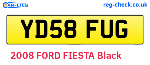 YD58FUG are the vehicle registration plates.