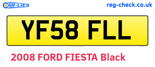 YF58FLL are the vehicle registration plates.