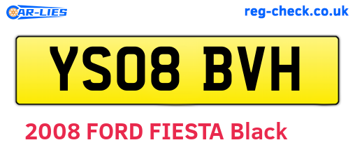 YS08BVH are the vehicle registration plates.