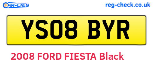 YS08BYR are the vehicle registration plates.