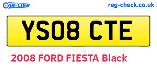 YS08CTE are the vehicle registration plates.