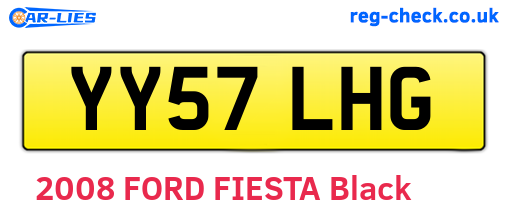 YY57LHG are the vehicle registration plates.