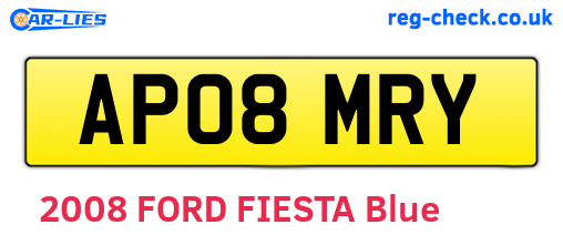 AP08MRY are the vehicle registration plates.