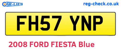 FH57YNP are the vehicle registration plates.