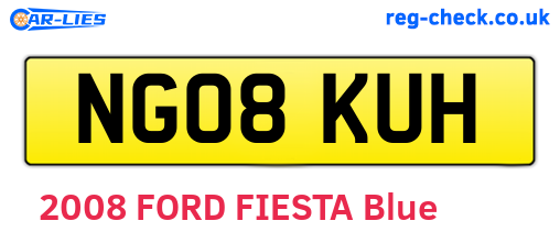 NG08KUH are the vehicle registration plates.