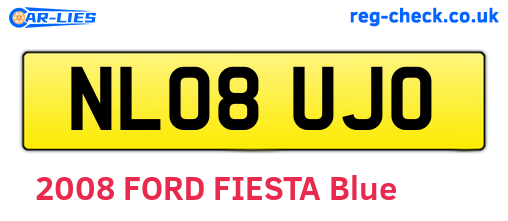 NL08UJO are the vehicle registration plates.