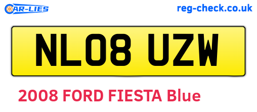 NL08UZW are the vehicle registration plates.