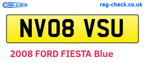 NV08VSU are the vehicle registration plates.