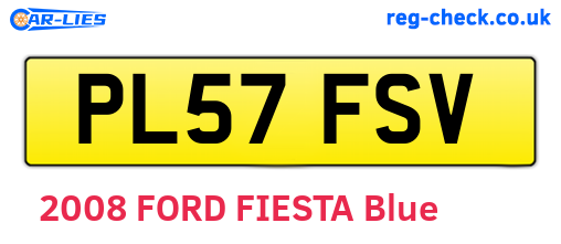 PL57FSV are the vehicle registration plates.