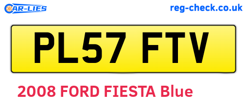 PL57FTV are the vehicle registration plates.