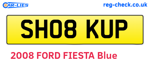 SH08KUP are the vehicle registration plates.