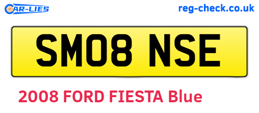 SM08NSE are the vehicle registration plates.