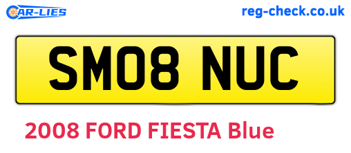 SM08NUC are the vehicle registration plates.