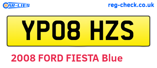 YP08HZS are the vehicle registration plates.