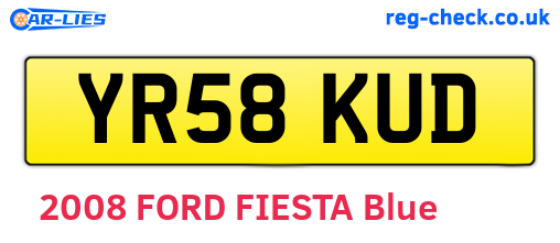 YR58KUD are the vehicle registration plates.