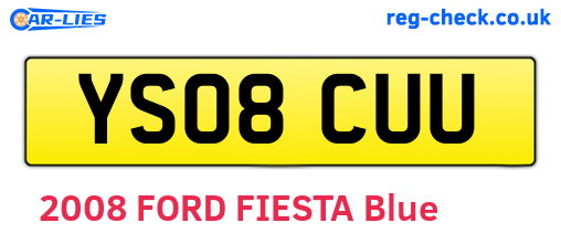 YS08CUU are the vehicle registration plates.